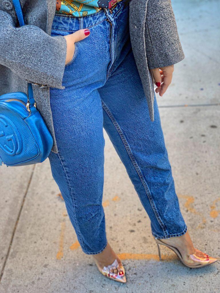 street style erdem blazer mom jeansclear stilettoalley girl fashion technology blog