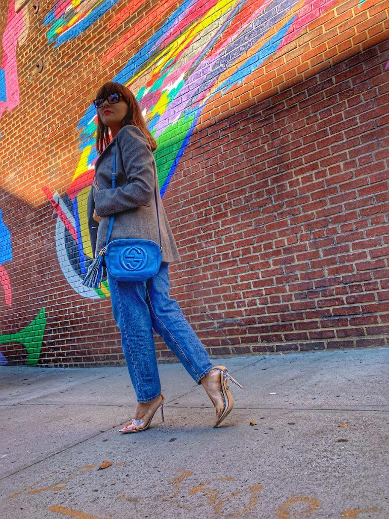 street style street art erdem blazer mom jeansclear stilettoalley girl fashion technology blog