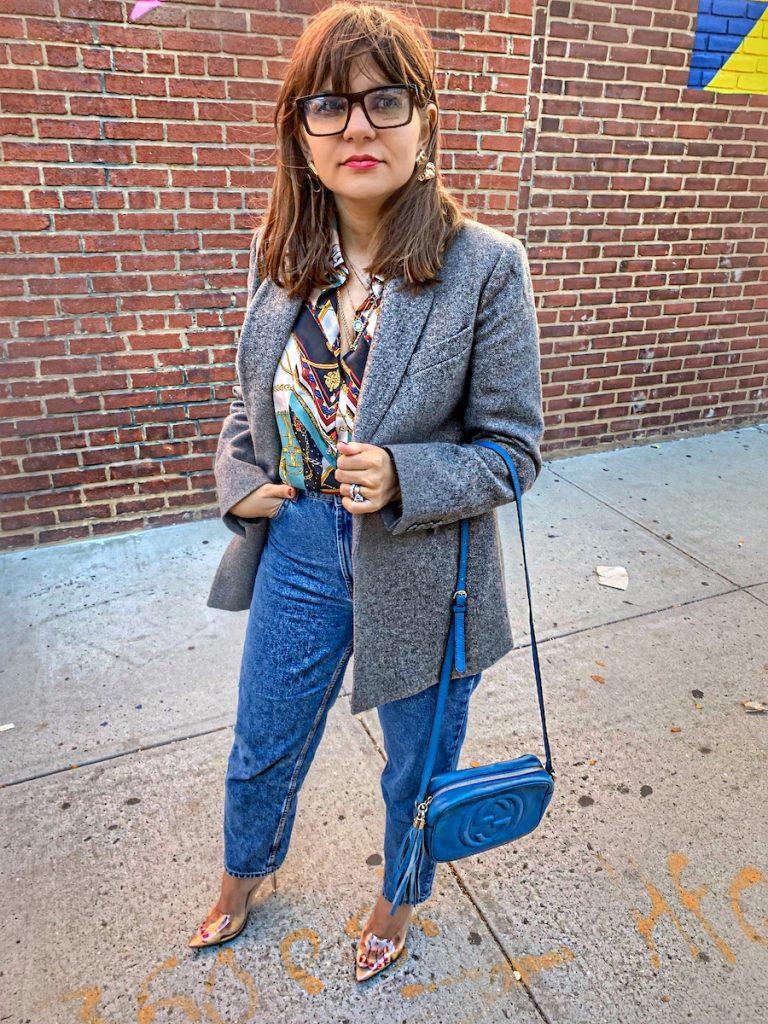 street style street art erdem blazer mom jeansclear stilettoalley girl fashion technology blog betul yildiz