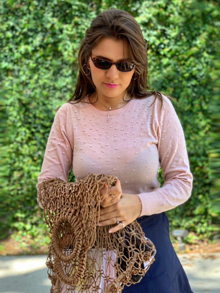 wool knit bag for summer