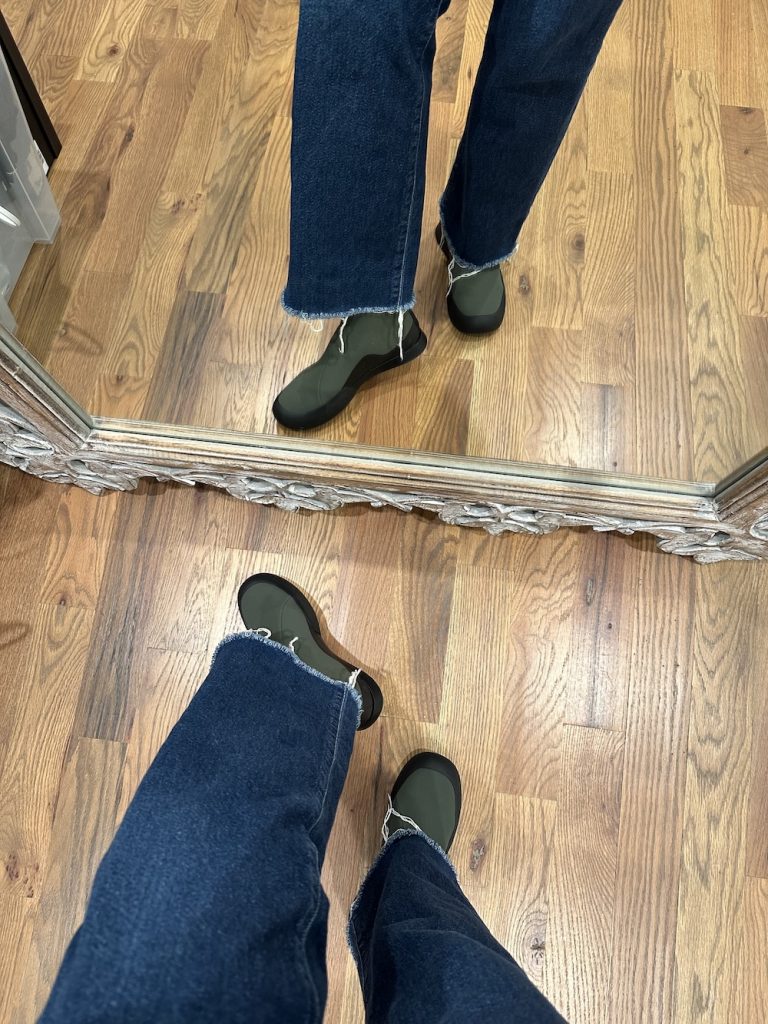 The Row scuba boots The Row sample sale shoes prices