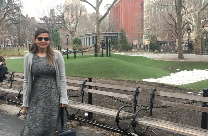 Midi Skater Dress in Washington Sq. Park 2 Midi Skater Dress in Washington Sq. Park