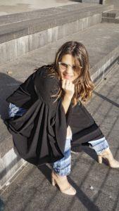 asos faux fur dress with bell sleeves 9