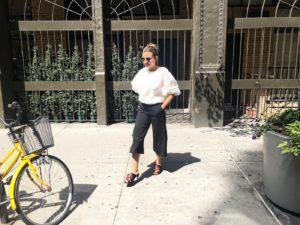 Spring Culottes Style with Fringe Sandals alley girl betul yildiz