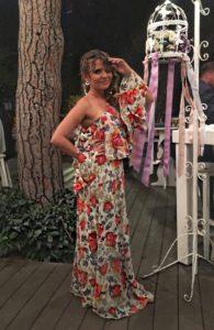 floral bridesmaids dress for summer wedding