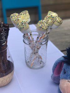 diy sweets for baby shower white chocolate marshmelow alley girl baby shower