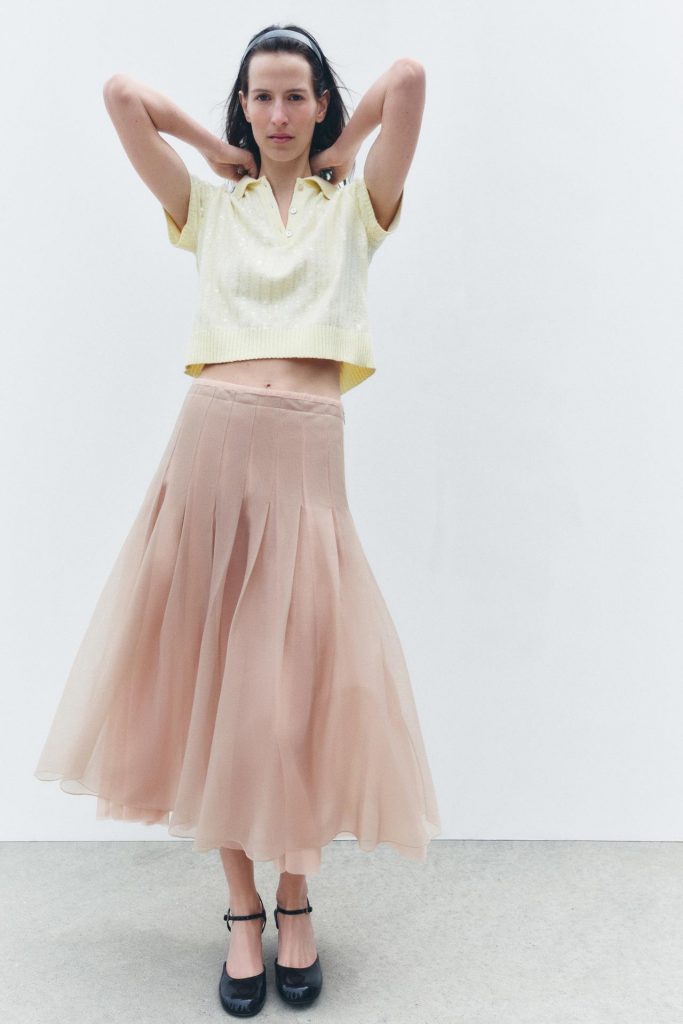Zara organza skirt organza trend organza summer dress alley girl fashion and lifestyle website