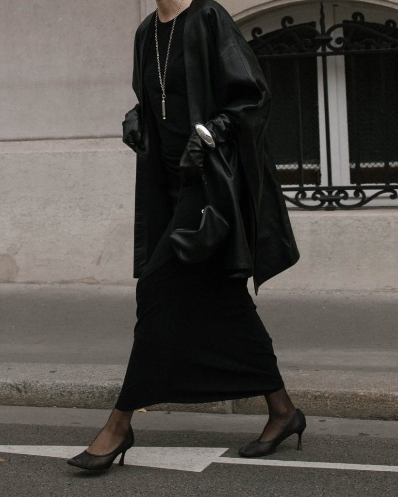 leather long gloves